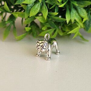 925 Sterling Silver Bulldog Charm